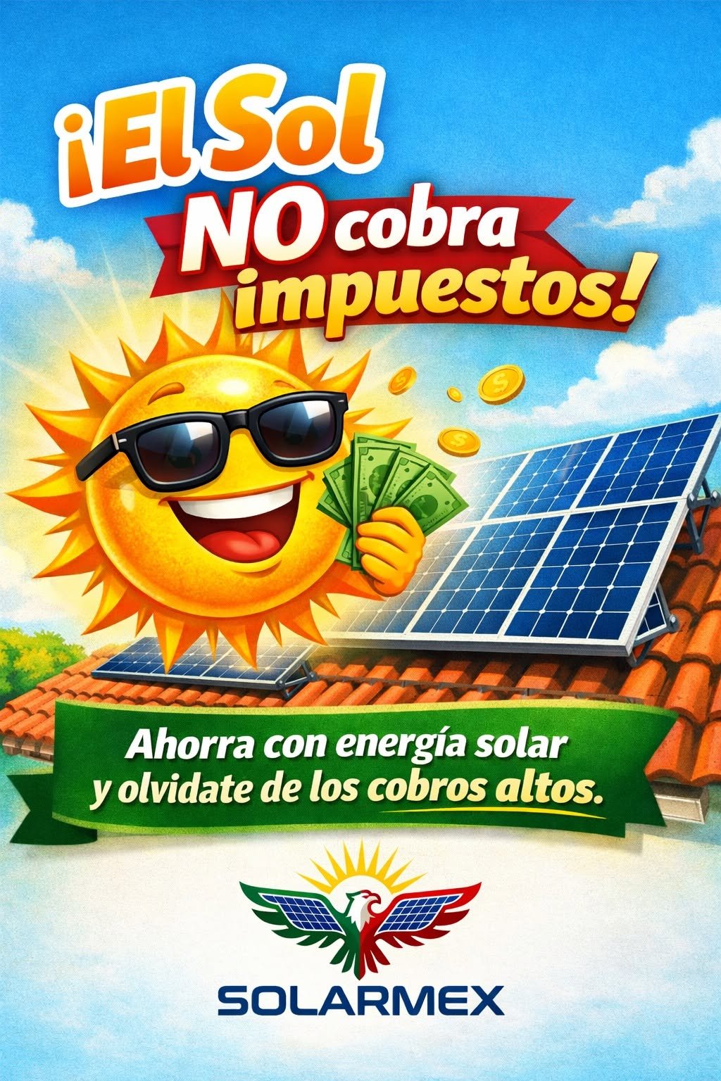 😎☀️ ¡El sol no cobra impuestos!